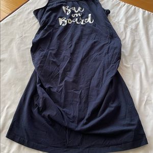 BAE on Board Navy Motherhood Maternity Dress